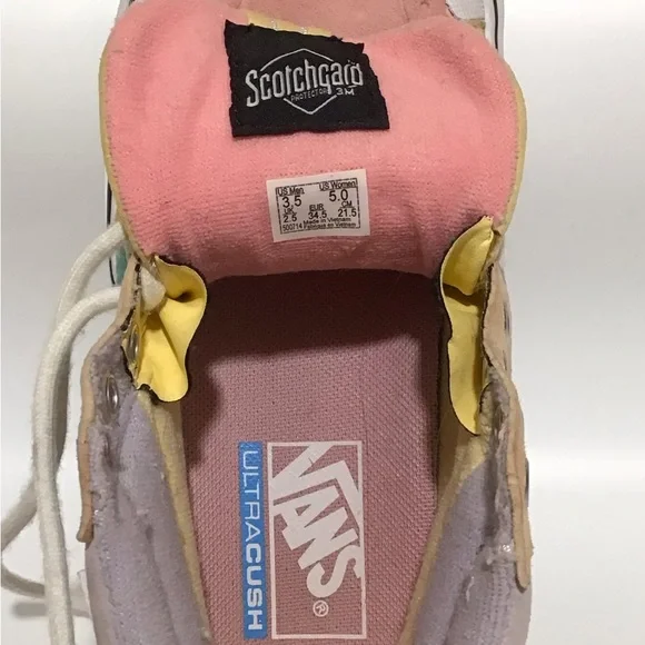 Pastel Suede High Top Vans Sk8 Hi Unisex W 5 M 3.5 - Picture 6 of 8